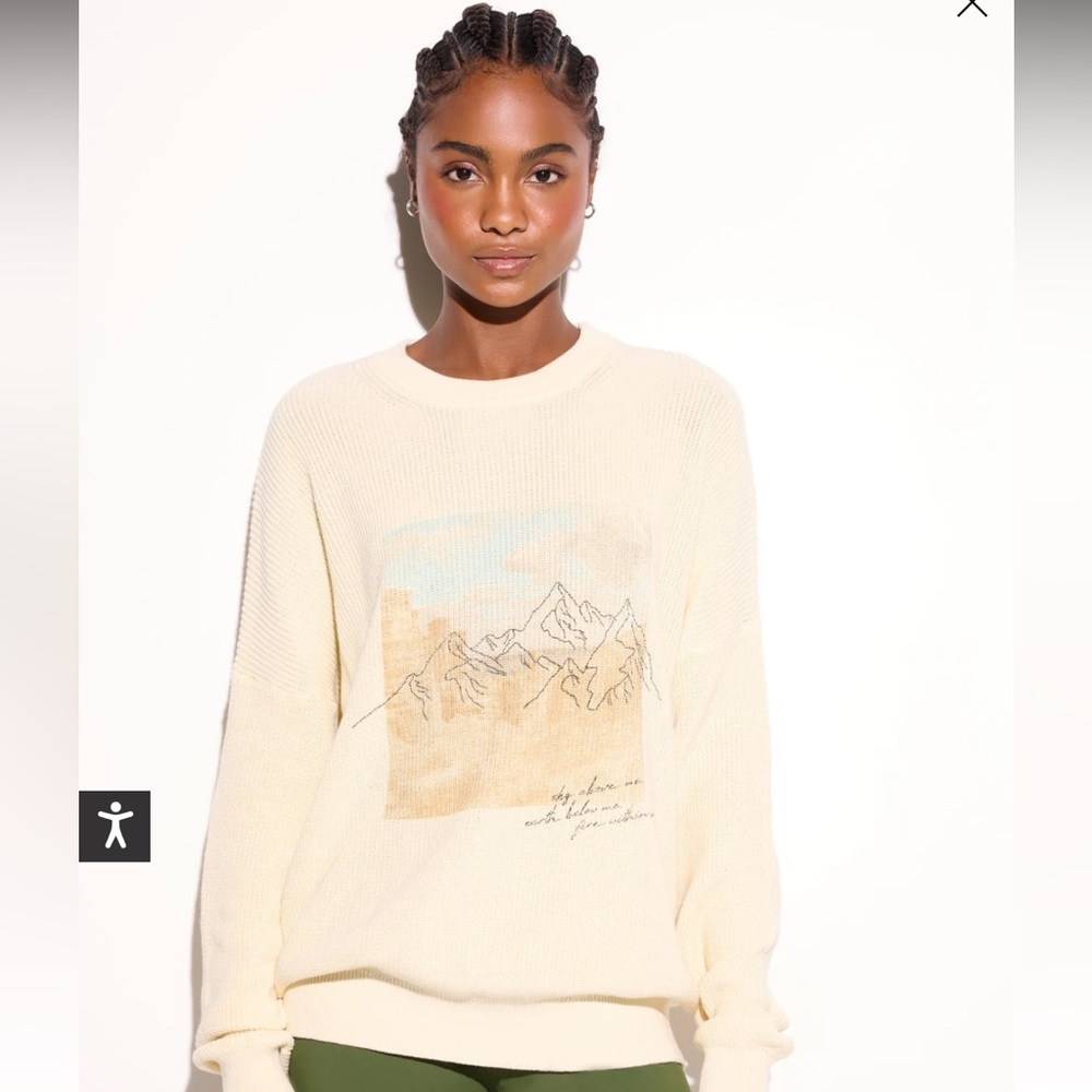 Spiritual Gangster Above Me Lyric Sweater size m, NWT